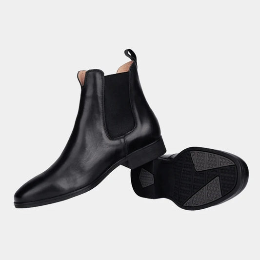 Schooling Protection Cowhide Leather Riding Boots