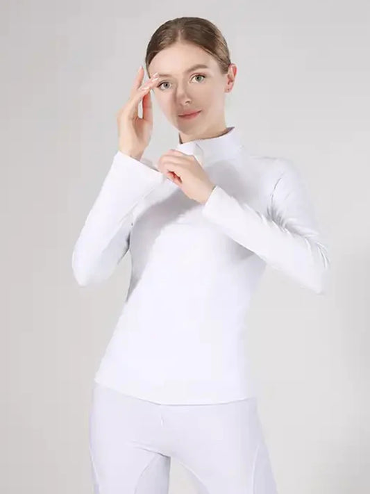 Breathable Zipper Longs Shirts Tops Rider Suits
